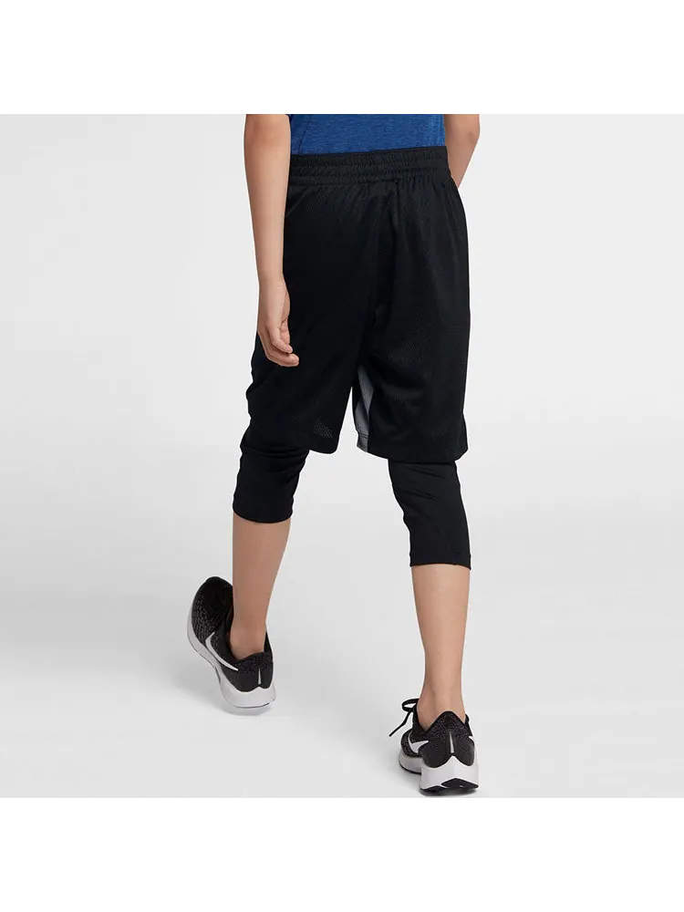 (GS) Спортивные шорты Nike Training Breathable Logo для мальчиков — изображение 3 из 5, черный