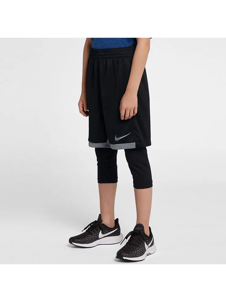 (GS) Спортивные шорты Nike Training Breathable Logo для мальчиков — изображение 4 из 5, черный