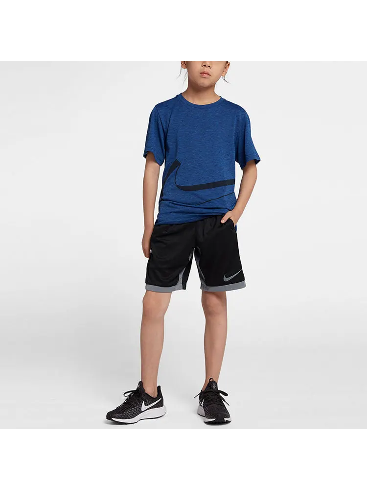 (GS) Спортивные шорты Nike Training Breathable Logo для мальчиков — изображение 5 из 5, черный