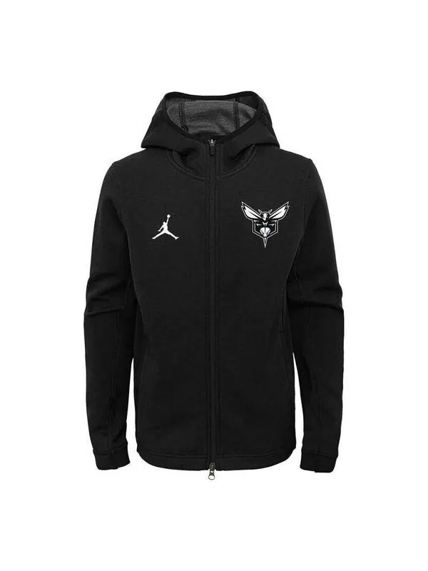 Куртка Air Jordan Brand Charlotte Hornets Jacket 'Black' — изображение 1 из 2, черный
