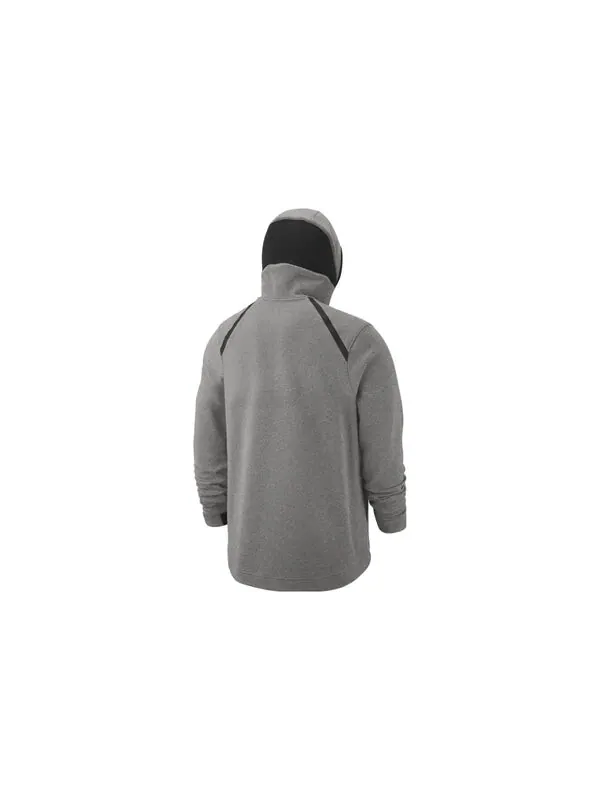 Толстовка Nike NBA Chicago Bulls Dri-FIT Full Zip Hoodie 'Dark Heather Grey' — изображение 2 из 4, темный серый