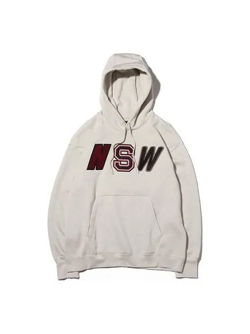 Толстовка Men's Nike Nsw Fleece Lined Stay Warm White Pullover — изображение 1 из 4, белый