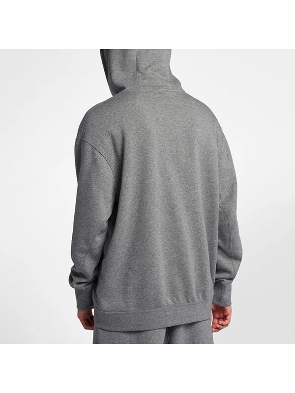 Толстовка Nike Nsw oversize Fleece Lined Athleisure Casual Sports Pullover Gray — изображение 4 из 4, серый