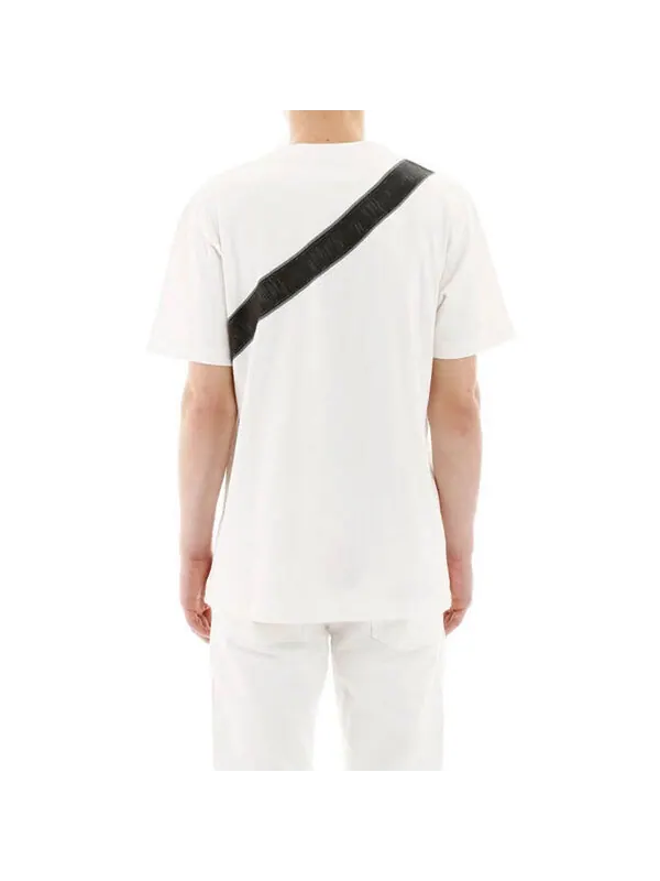 Футболка ss20 compact spinning cotton saddle bag printed for men white Dior — изображение 4 из 4, белый