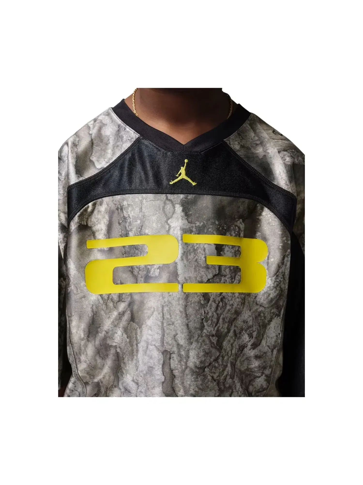 Детская футболка с принтом Air Jordan Brooklyn Realtree — изображение 2 из 4, серебряный
