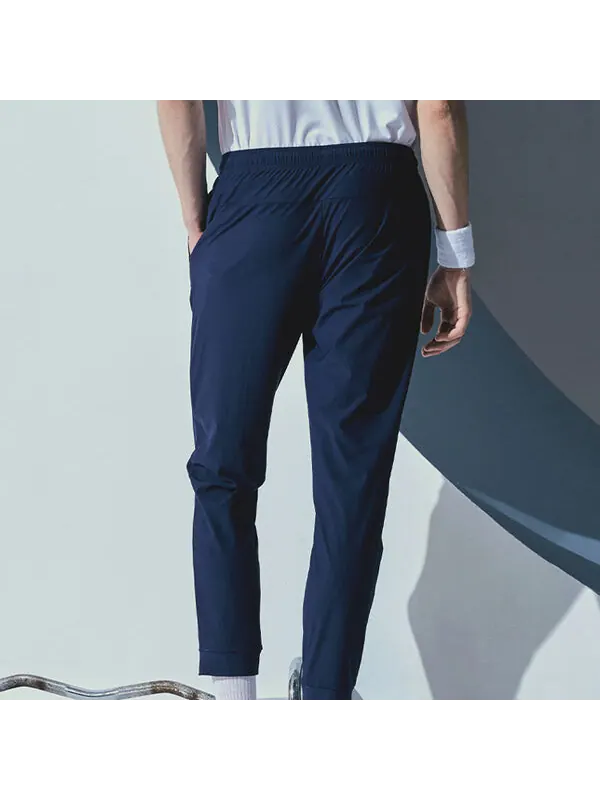 Брюки men's mini logo navy blue sports pants/trousers/joggers Fila — изображение 4 из 4, темно-синий