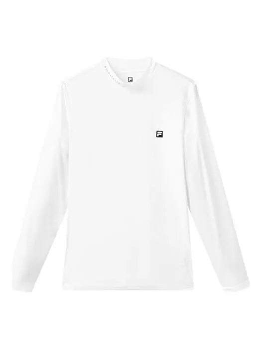 Футболка athletics series slim fit round neck gym long sleeves white Fila — изображение 1 из 2, белый