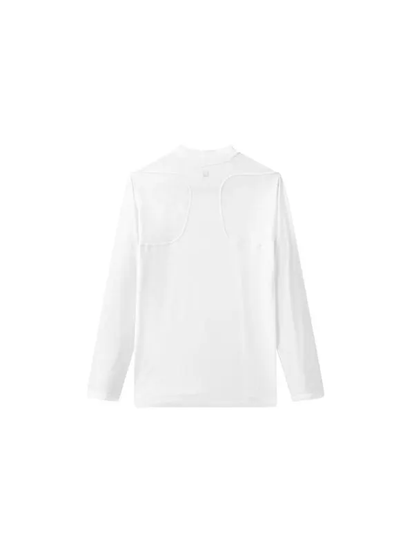 Футболка athletics series slim fit round neck gym long sleeves white Fila — изображение 2 из 2, белый