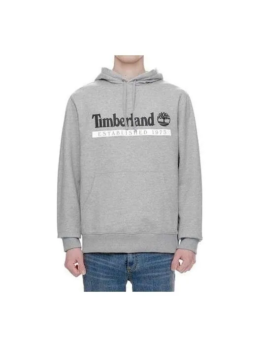Толстовка logo hoodie 'grey' Timberland — изображение 1 из 3, серый/белый/черный