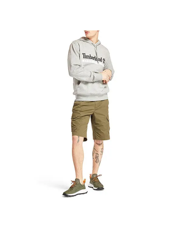 Толстовка logo hoodie 'grey' Timberland — изображение 3 из 3, серый/белый/черный