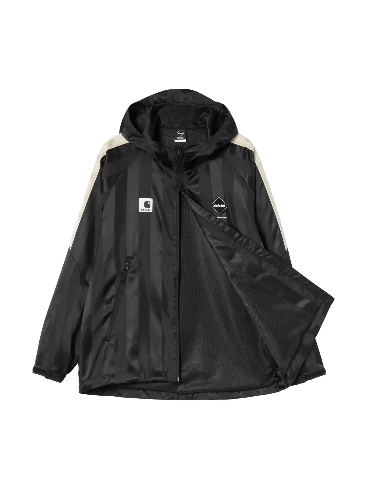 Куртка Carhartt WIP x FCReal Bristol Warm Up Jacket — изображение 2 из 3, черный