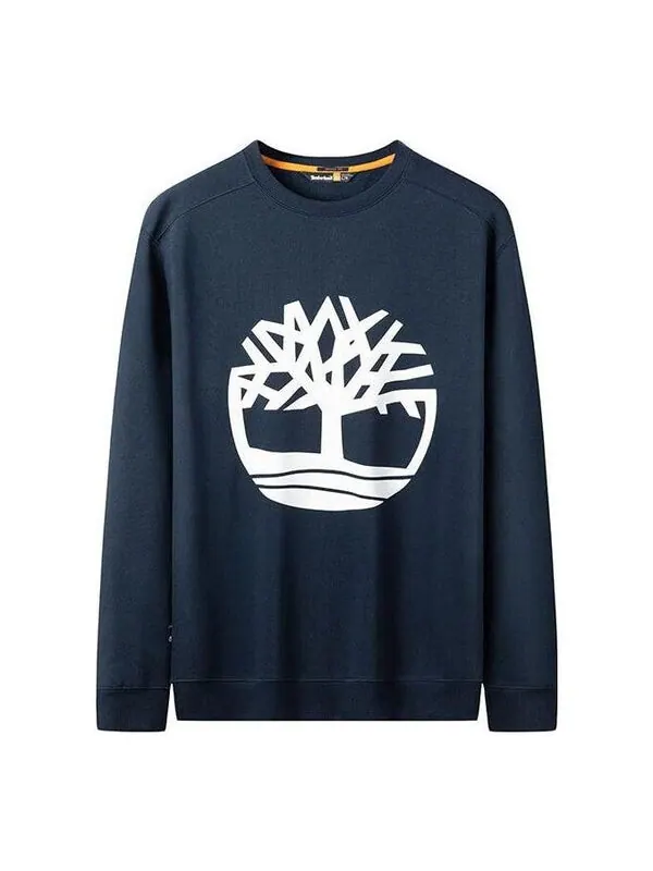 Футболка tree logo long sleeve t-shirt 'navy' Timberland — изображение 1 из 2, темно-синий/белый