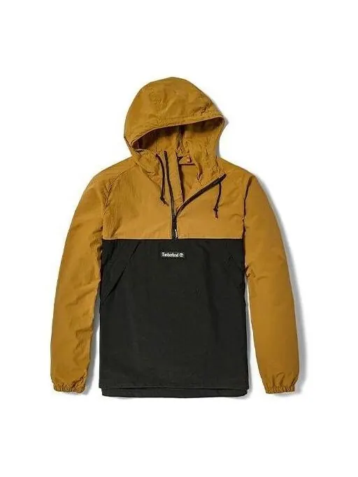Куртка pullover windbreaker jacket 'brown black' Timberland — изображение 1 из 4, коричневый/черный