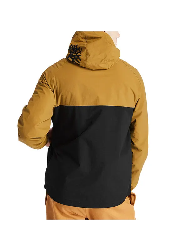 Куртка pullover windbreaker jacket 'brown black' Timberland — изображение 4 из 4, коричневый/черный