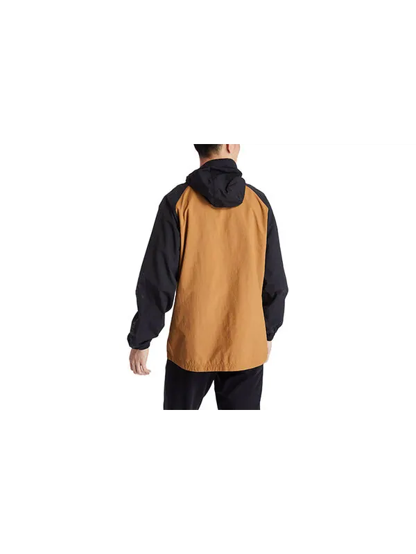 Куртка windbreaker full zip jacket 'brown black' Timberland — изображение 2 из 4, коричневый/черный