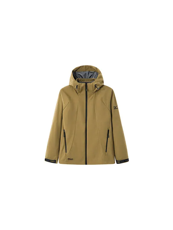 Куртка outdoor windbreaker jacket 'brown' Mizuno — изображение 2 из 4, коричневый