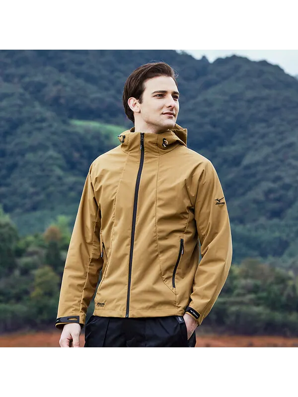 Куртка outdoor windbreaker jacket 'brown' Mizuno — изображение 4 из 4, коричневый