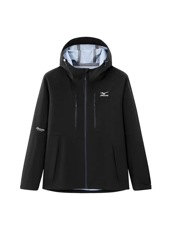 Куртка classic logo jacket 'black' Mizuno — изображение 1 из 4, черный