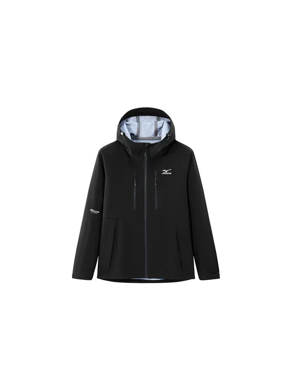Куртка classic logo jacket 'black' Mizuno — изображение 2 из 4, черный