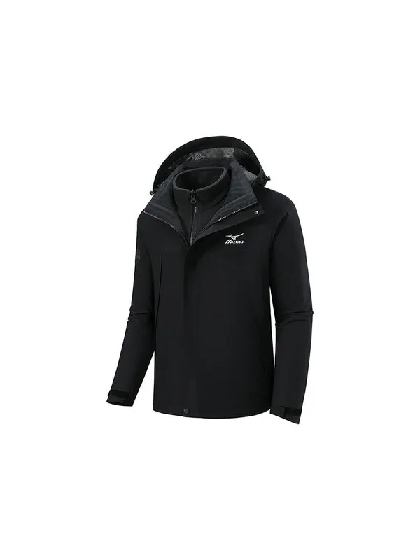 Куртка 3-in-1 warm jacket 'black' Mizuno — изображение 1 из 3, черный