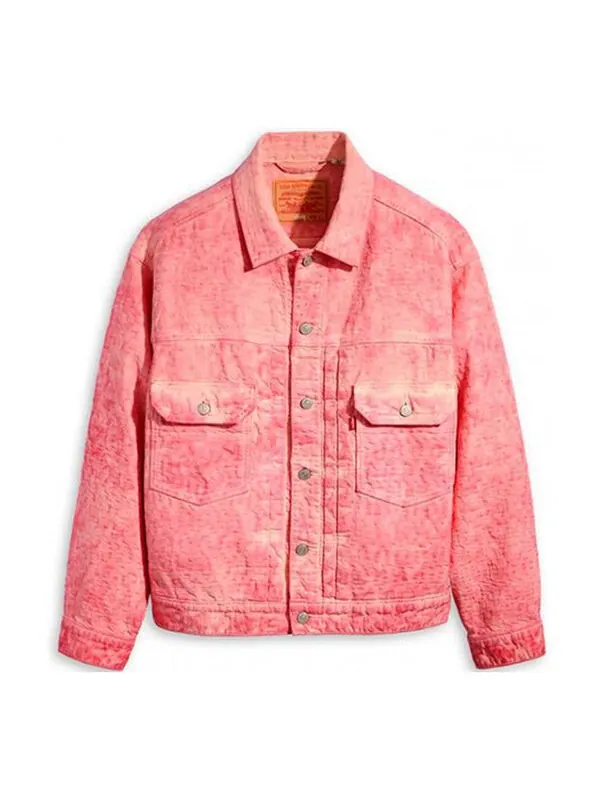 Куртка x levi's dyed jacquard jacket 'pink' Stussy — изображение 1 из 3, розовый