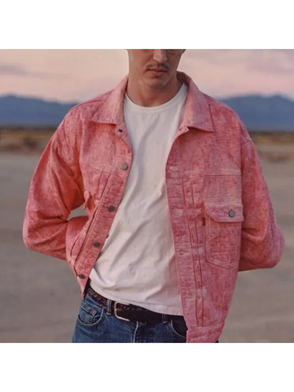 Куртка x levi's dyed jacquard jacket 'pink' Stussy — изображение 3 из 3, розовый