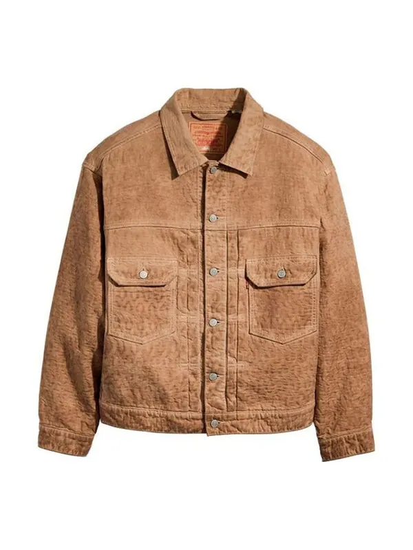 Куртка x levi's dyed jacquard jacket 'brown' Stussy — изображение 1 из 4, коричневый