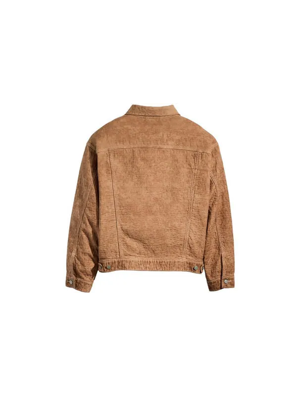 Куртка x levi's dyed jacquard jacket 'brown' Stussy — изображение 2 из 4, коричневый
