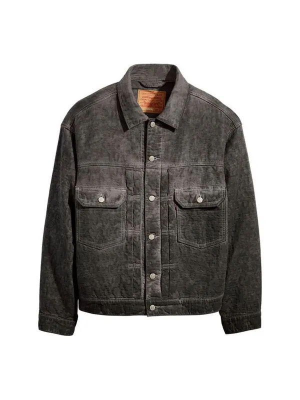 Куртка x levi's dyed jacquard jacket 'black' Stussy — изображение 1 из 2, черный