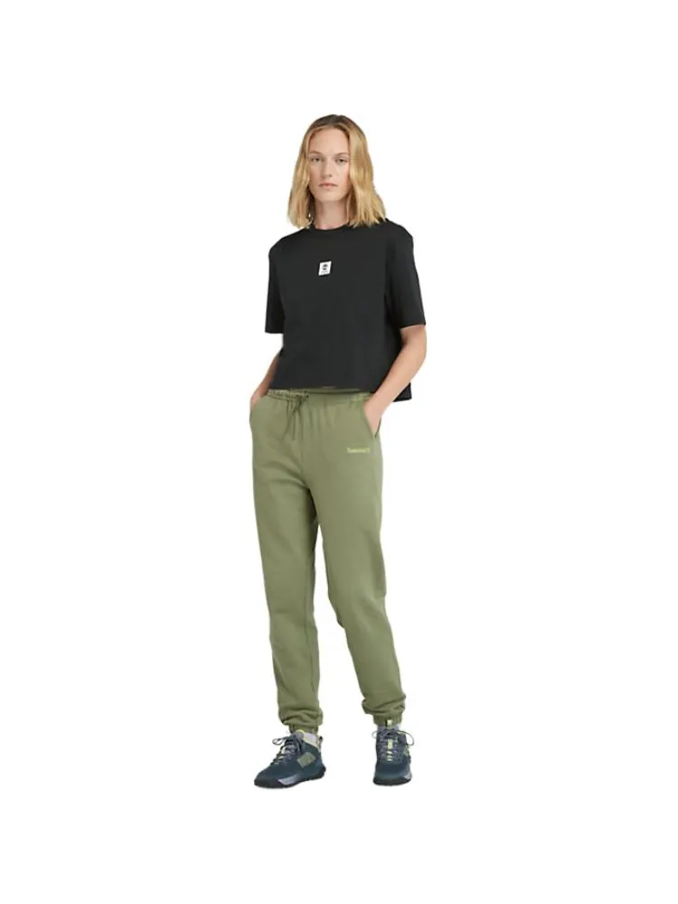 Футболка (WMNS) Timberland Logo T-Shirt 'Black' — изображение 4 из 4, черный