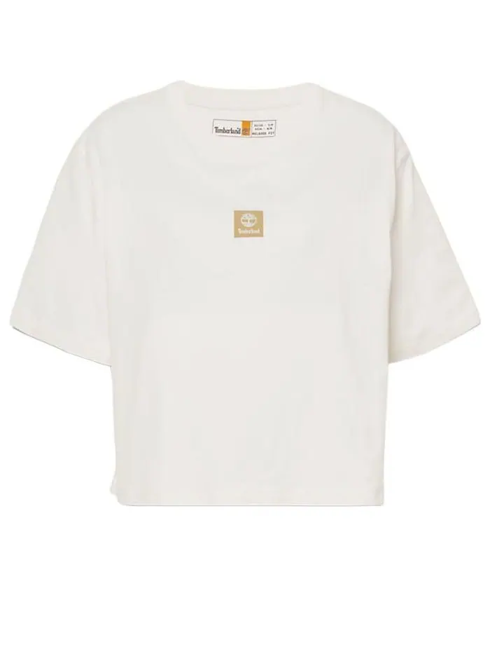 Футболка (WMNS) Timberland Logo T-Shirt 'White' — изображение 1 из 4, белый
