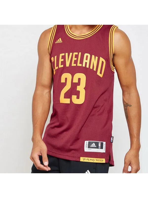 Футболка sw cleveland cavaliers lebron james джерси Adidas — изображение 3 из 4, красный/желтый