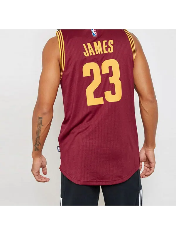 Футболка sw cleveland cavaliers lebron james джерси Adidas — изображение 4 из 4, красный/желтый