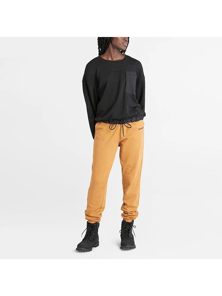 Свитер (WMNS) Timberland Bold Beginnings Mix Media Creneck Sweater 'Black' — изображение 3 из 4, черный