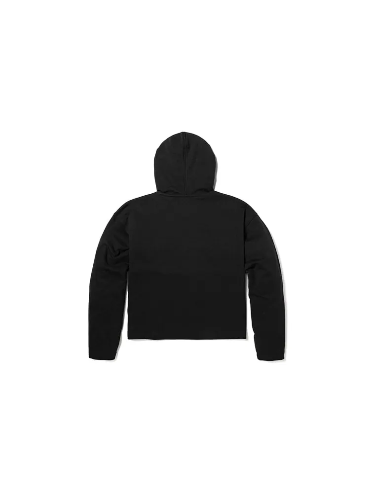 Худи (WMNS) Timberland Brand hoodie 'Black' — изображение 2 из 3, черный