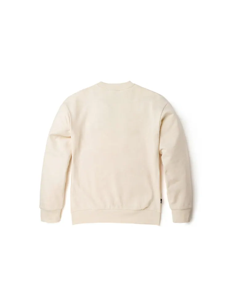 Свитер (WMNS) Timberland Logo Crewneck Sweatshirt 'White' — изображение 2 из 3, белый