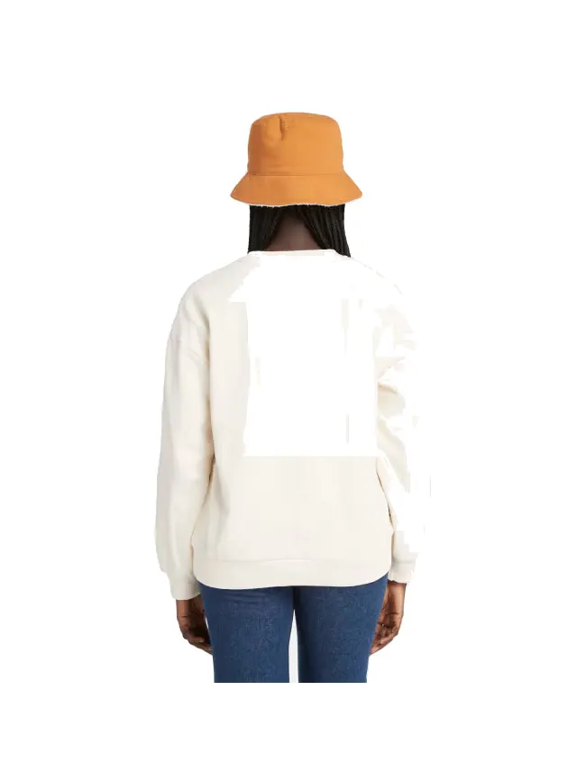 Свитер (WMNS) Timberland Logo Crewneck Sweatshirt 'White' — изображение 3 из 3, белый
