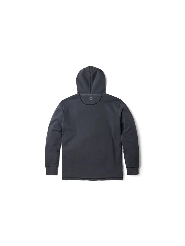 Худи Timberland Mixed Media Garment Dye Hoodie 'Dark Grey' — изображение 2 из 3, серый