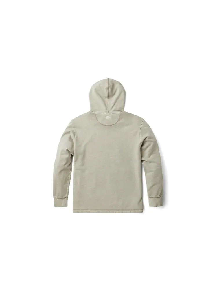 Худи Timberland Mixed Media Garment Dye Hoodie 'Island Fossil' — изображение 2 из 3, белый