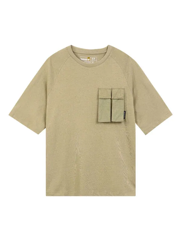 Футболка pocket t-shirt 'light khaki' Timberland — изображение 1 из 2, светлый хаки