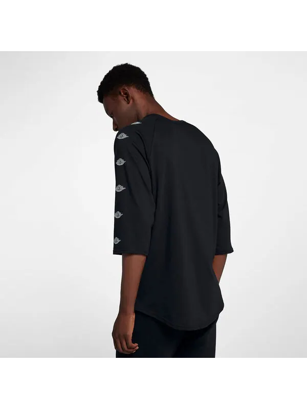 Футболка с рукавом 3 4 Air Jordan — изображение 2 из 3, черный/мульти