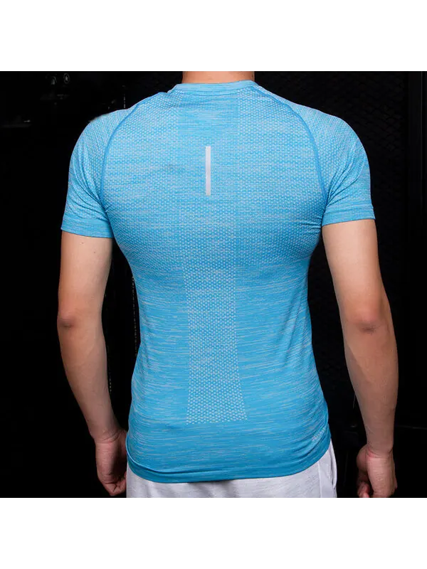 Футболка Nike DF Knit Tee 'Blue' — изображение 4 из 4, синий