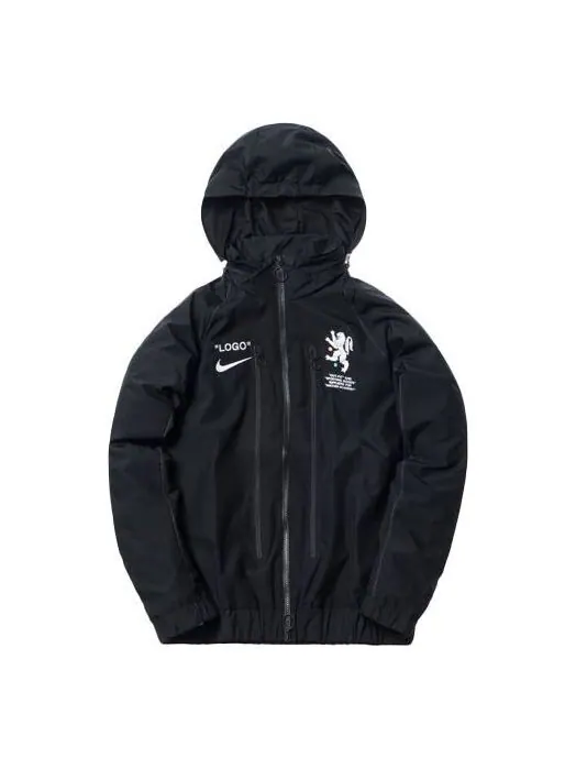 Куртка x off-white nrg x track jacket 'black' Nike — изображение 1 из 2, черный