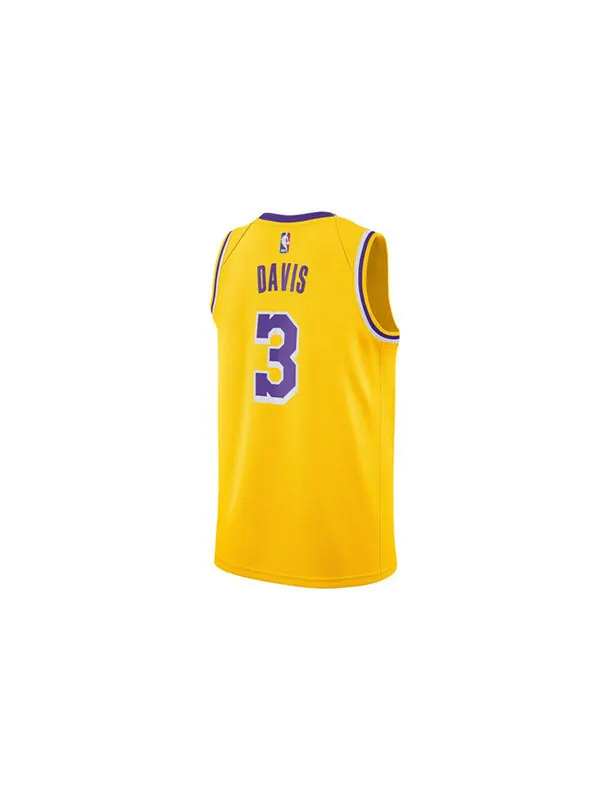 Футболка nba team limited jersey sw fan edition lakers davis № 3 Nike — изображение 2 из 4, желтый