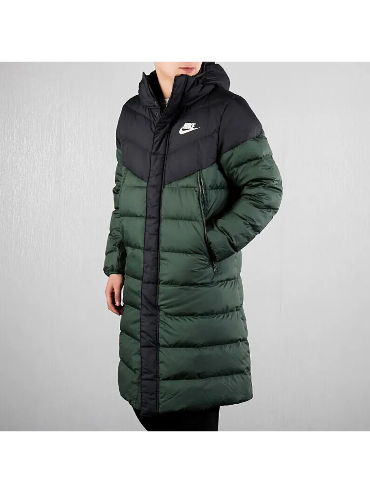 Пуховик Nike Sportswear Windrunner Down Fill Long — изображение 5 из 5, зеленый