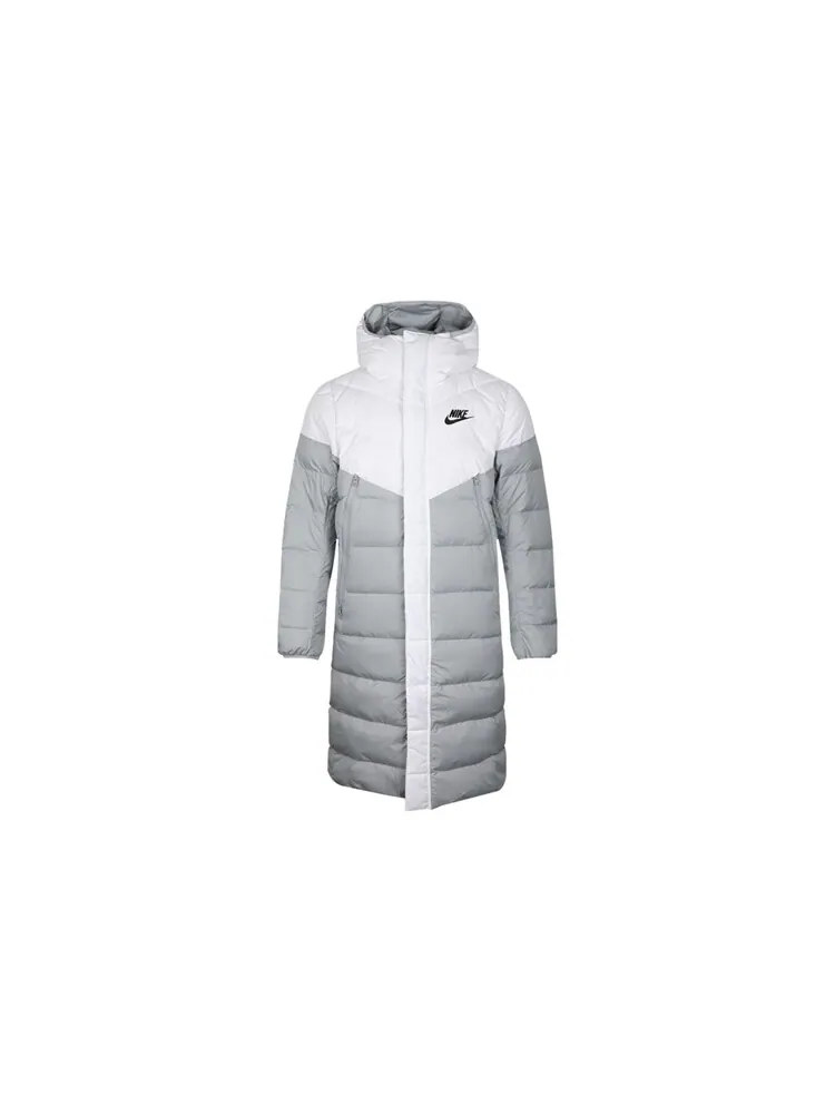Пуховик Nike Sportswear Windrunner Down Fill Long — изображение 1 из 4, серый