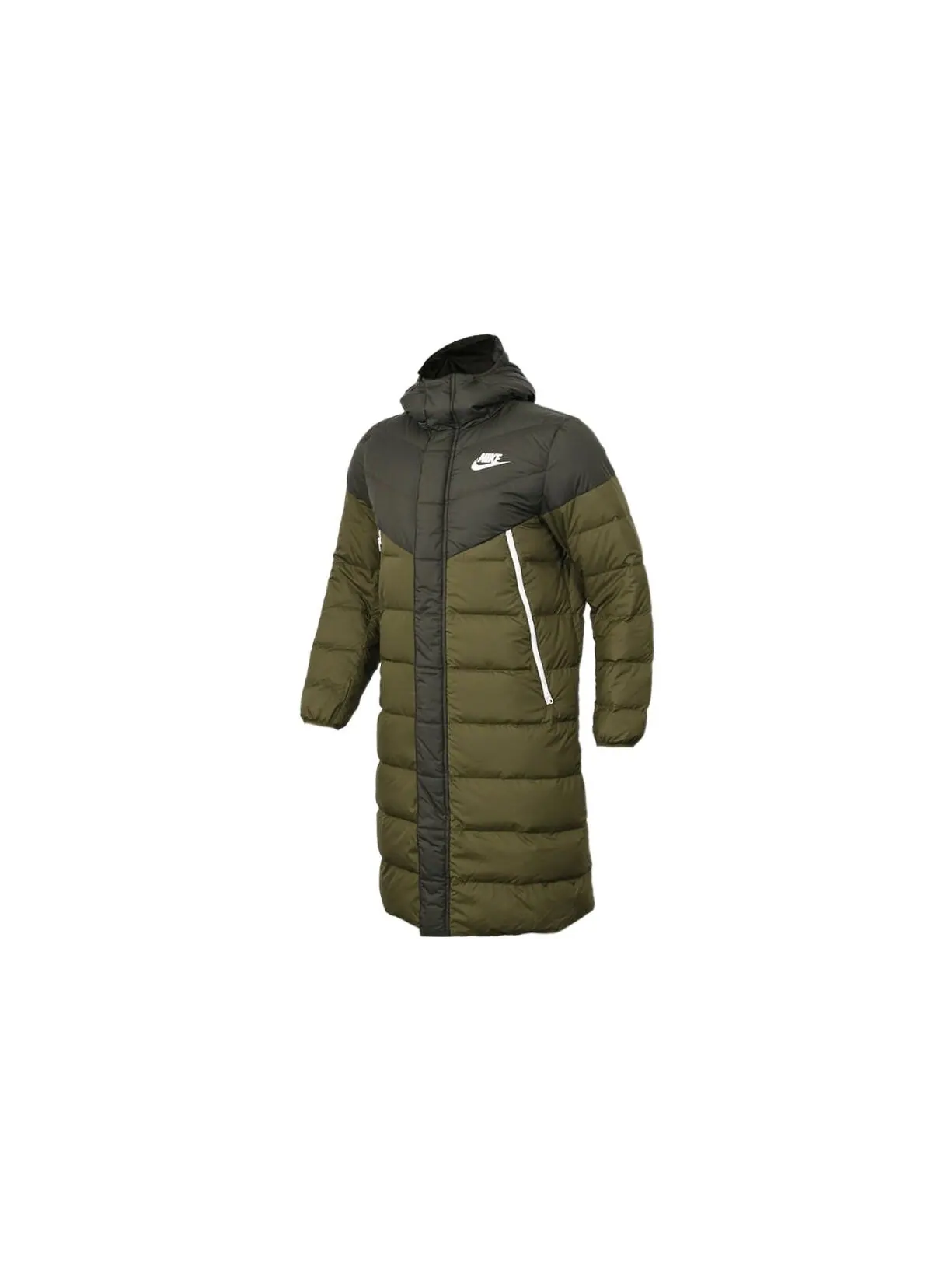 Пуховик Nike Sportswear Windrunner Down Fill Long — изображение 1 из 1, зеленый