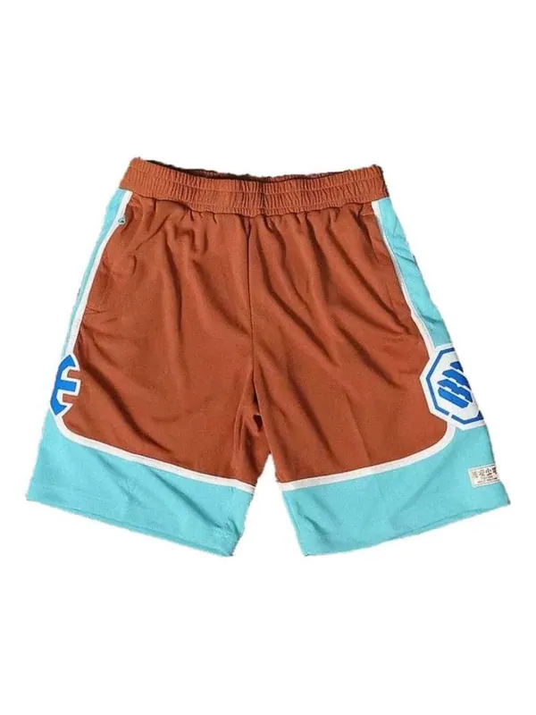 Шорты badfive basketball shorts 'tan sky blue' Li-Ning — изображение 1 из 1, бежевый/синий