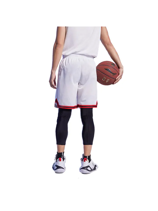 Шорты c.j. mccollum-1 basketball shorts 'white' Li-Ning — изображение 4 из 4, белый