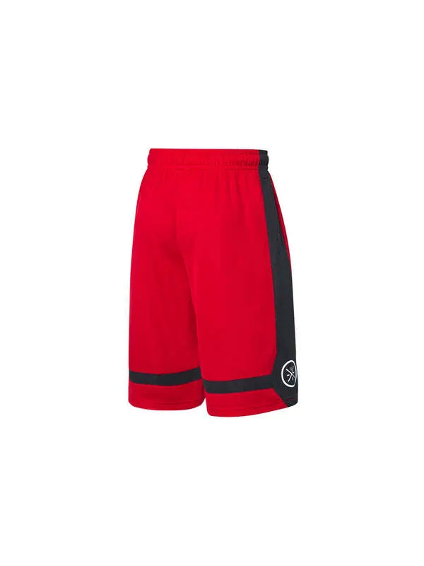 Шорты баскетбольные шорты с цветным логотипом way of wade Li-Ning — изображение 2 из 2, красный/черный/белый